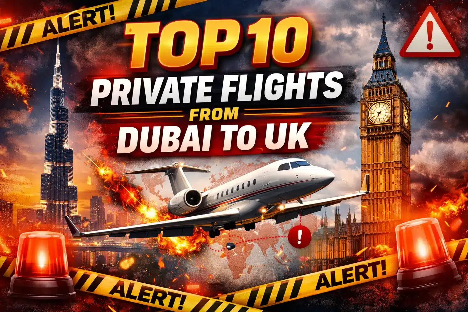 Top 10 Private Flights From Dubai To UK