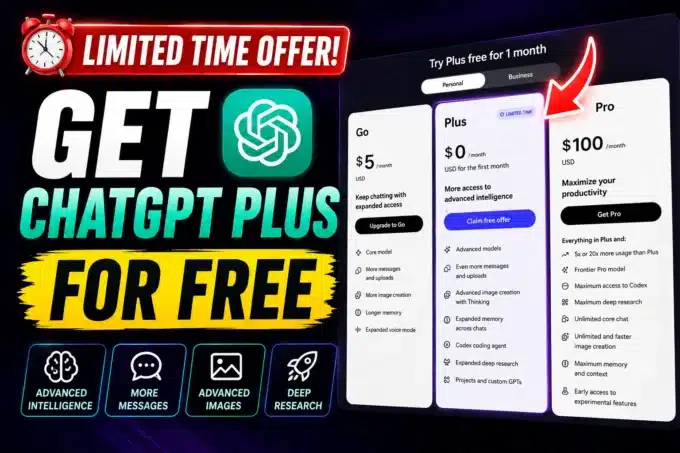ChatGPT Plus For Free